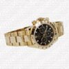 Replica Rolex Cosmograph Daytona Gold Black Newman Dial 18k Gold - Image 6