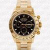 Replica Rolex Cosmograph Daytona Gold Black Newman Dial 18k Gold