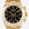 Replica Rolex Cosmograph Daytona Gold Black Newman Dial 18k Gold - Image 2