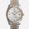 Replica Rolex Datejust 41mm 18k 2-Tone Jubilee Fluted Bezel MOP White Dial Diamond Markers