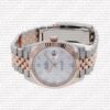 Replica Rolex Datejust 41mm 18k 2-Tone Jubilee Fluted Bezel MOP White Dial Diamond Markers - Image 4