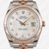 Replica Rolex Datejust 41mm 18k 2-Tone Jubilee Fluted Bezel MOP White Dial Diamond Markers - Image 2