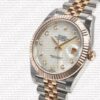 Replica Rolex Datejust 41mm 18k 2-Tone Jubilee Fluted Bezel MOP White Dial Diamond Markers - Image 3