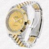 Replica Rolex Datejust 41mm 18k 2-Tone Yellow Gold Jubilee Smooth Bezel Gold Dial Diamond Markers - Image 6