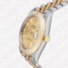 Replica Rolex Datejust 41mm 18k 2-Tone Yellow Gold Jubilee Smooth Bezel Gold Dial Diamond Markers - Image 5