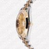 Replica Rolex Datejust 41mm 18k 2-Tone Yellow Gold Jubilee Smooth Bezel Gold Dial Diamond Markers - Image 3