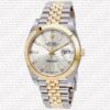 Replica Rolex Datejust 41mm 18k Yellow Gold Jubilee Smooth Bezel Silver Dial Stick Markers - Image 7