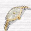 Replica Rolex Datejust 41mm 18k Yellow Gold Jubilee Smooth Bezel Silver Dial Stick Markers - Image 5