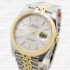 Replica Rolex Datejust 41mm 18k Yellow Gold Jubilee Smooth Bezel Silver Dial Stick Markers - Image 3
