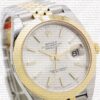 Replica Rolex Datejust 41mm 18k Yellow Gold Jubilee Smooth Bezel Silver Dial Stick Markers - Image 2