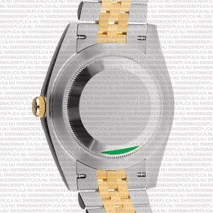 Replica Rolex Datejust 41mm 18k Yellow Gold Jubilee Fluted Bezel Silver Dial Stick Markers - Image 13