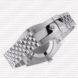Replica Rolex Datejust 41mm 18k White Gold Jubilee Fluted Bezel Blue Dial Diamond Markers - Image 10