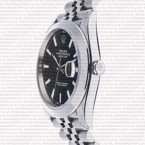 Replica Rolex Datejust 41mm Jubillee SS Black Dial Stick Markers - Image 6