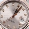 Replica Rolex Datejust 41mm 18k 2-Tone Rose Gold Flat Three Piece Links Fluted Bezel Pink Dial Diamond Markers - Image 3