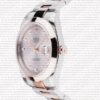 Replica Rolex Datejust 41mm 18k 2-Tone Rose Gold Flat Three Piece Links Smooth Bezel Pink Dial Diamond Markers - Image 3