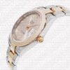 Replica Rolex Datejust 41mm 18k 2-Tone Rose Gold Flat Three Piece Links Smooth Bezel Pink Dial Diamond Markers - Image 6