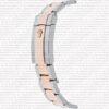 Replica Rolex Datejust 41mm 18k 2-Tone Rose Gold Flat Three Piece Links Smooth Bezel Pink Dial Diamond Markers - Image 11