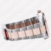Replica Rolex Datejust 41mm 18k 2-Tone Rose Gold Flat Three Piece Links Smooth Bezel Pink Dial Diamond Markers - Image 10