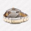 Replica Rolex Datejust 41mm 18k 2-Tone Yellow Gold Flat Three Piece Links Fluted Bezel MOP White Dial Diamond Markers - Image 7