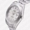 Replica Rolex Datejust 41mm 18k White Gold Silver Dial Diamond Markers - Image 4
