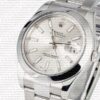 Replica Rolex Datejust 41mm SS Silver Dial Stick Markers - Image 4