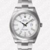 Replica Rolex Datejust 41mm SS White Dial Stick Markers