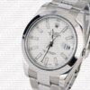 Replica Rolex Datejust 41mm SS White Dial Stick Markers - Image 4