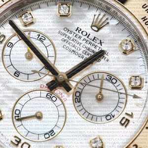 Replica Rolex Cosmograph Daytona 18k 2-tone Diamonds MOP Diamond Dial - Image 5