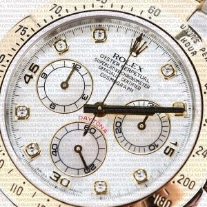 Replica Rolex Cosmograph Daytona 18k 2-tone Diamonds MOP Diamond Dial - Image 4