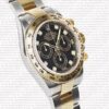 Replica Rolex Cosmograph Daytona 18k 2-tone Diamonds Black Dial - Image 4