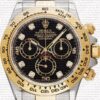 Replica Rolex Cosmograph Daytona 18k 2-tone Diamonds Black Dial - Image 2