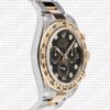 Replica Rolex Cosmograph Daytona 18k 2-tone Diamonds Black Dial - Image 6