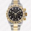 Replica Rolex Cosmograph Daytona 18k 2-tone Diamonds Black Dial
