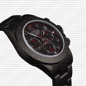 Replica Rolex Cosmograph Daytona SS Black DLC Arabic Marks - Image 4