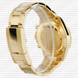 Replica Rolex Cosmograph Daytona Gold Blue Dial with Arabic Marks - Image 6