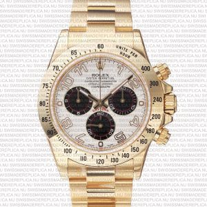 Replica Rolex Cosmograph Daytona White Dial 18k Gold - Image 2