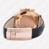 Replica Rolex Cosmograph Daytona Rose Gold with Pink Dial Black Leather Band with Diamond Marks - Image 13