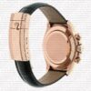 Replica Rolex Cosmograph Daytona Rose Gold with Pink Dial Black Leather Band with Diamond Marks - Image 10