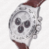 Replica Rolex Cosmograph Daytona 18ct Gold White Gold White Panda Dial Leather Band - Image 3