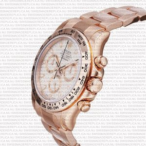 Replica Rolex Cosmograph Daytona Ivory Dial Everose Full Gold - Image 3