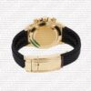 Replica Rolex Cosmograph Daytona Yellow Gold with Black Dial Rubber Band - Image 8