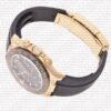 Replica Rolex Cosmograph Daytona Yellow Gold with Black Dial Rubber Band - Image 4