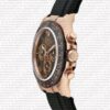 Replica Rolex Cosmograph Daytona Rose Gold with Chocolate Arabic Dial Rubber Band - Image 6