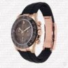 Replica Rolex Cosmograph Daytona Rose Gold with Chocolate Arabic Dial Rubber Band - Image 8