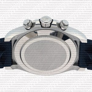 Replica Rolex Cosmograph Daytona White Gold with Silver Dial Rubber Band - Image 9