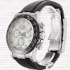 Replica Rolex Cosmograph Daytona White Gold with MOP White Dial Rubber Band with Diamond Marks - Image 4