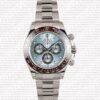 Replica Rolex Cosmograph Daytona 18k White Gold Ice Blue Dial Brown Ceramic Bezel - Image 3