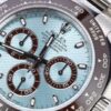 Replica Rolex Cosmograph Daytona 18k White Gold Ice Blue Dial Brown Ceramic Bezel - Image 4