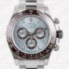 Replica Rolex Cosmograph Daytona 18k White Gold Ice Blue Dial Brown Ceramic Bezel - Image 2