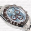 Replica Rolex Cosmograph Daytona 18k White Gold Ice Blue Dial Brown Ceramic Bezel - Image 5